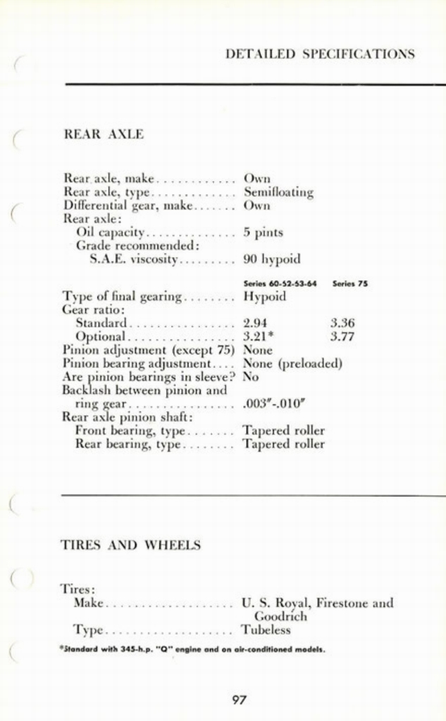 1960 Cadillac Salesmans Data Book Page 83